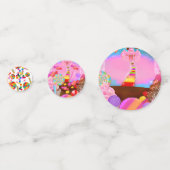 Snoep Land Sweet 16 Verjaardagsfeest Confetti (Achterkanten)