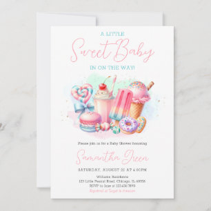 Snoep land Sweets Baby shower Kaart