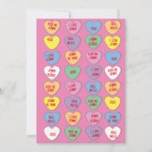 Snoep maakt aangepaste berichten warm, Valentijn p Feestdagenkaart (Voorkant)