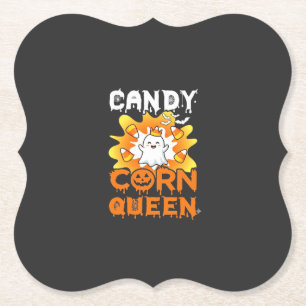 Snoep Mais Koningin Halloween Geest Vleermuizen Sp Kartonnen Onderzetters