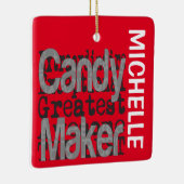 Snoep Maker Extraordinaire CUSTOM Keramisch Ornament (Rechts)