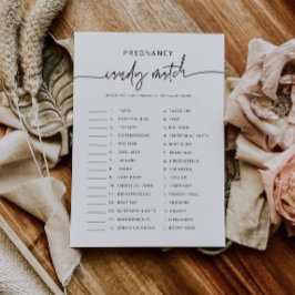 Snoep Match Party Game Baby shower Activiteit Kaar Kaart