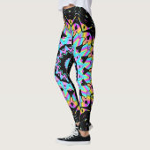 Snoep met dampgolfkleur mandala leggings (Links)