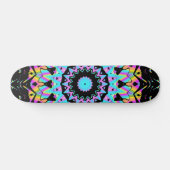 Snoep met dampgolfkleur mandala skateboard (Horizontaal)