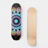 Snoep met dampgolfkleur mandala skateboard (Voorkant)