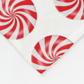Snoep met harde peppermunt fleece deken (Hoek)