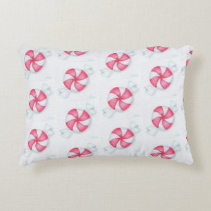 Snoep met kerstpeppermint accent kussen