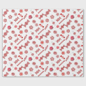 Snoep met kerstpeppermint cadeaupapier (Vlak)