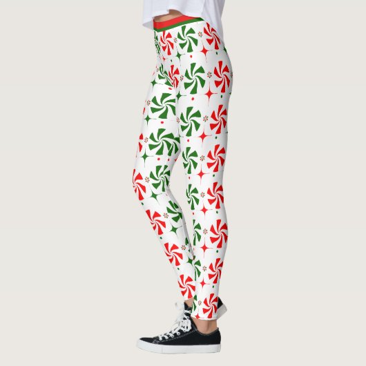 Snoep met kerstpeppermint leggings (Links)