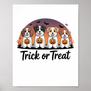 Snoep of een grap met Halloween Poster