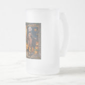 Snoep of een Leugenaar, Dapper Halloween verkleed Matglas Bierpul (Voorkant rechts)