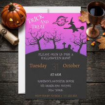 Snoep of een poets van heks Halloween-feest