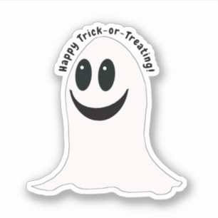 Snoep-of-een-spectraal-Halloween Sticker