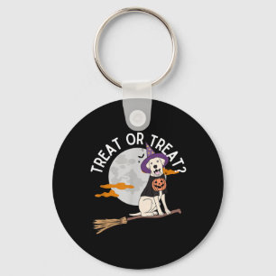 Snoep of Snoep Grappige Hond Halloween Sleutelhanger