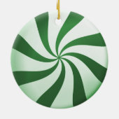 Snoep Ornament groen en wit (Achterkant)