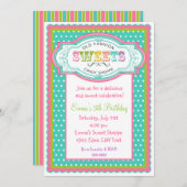  Snoep Parlor Birthday Kaart (Voorkant / Achterkant)