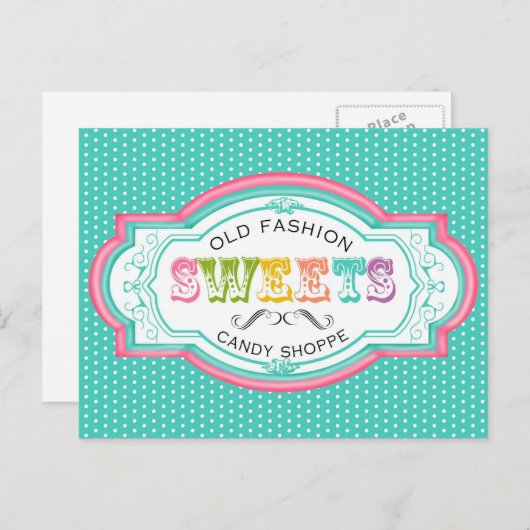 Snoep Parlor Briefkaart (Voorkant / Achterkant)