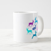 Snoep Pastel Rendieren Kerst Extra Grote Beker (Voorkant rechts)