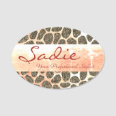 Snoep Patchwork — Dierafdrukken Naamplaatje (Voorkant)