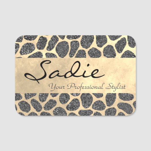 Snoep Patchwork — Dierafdrukken Naamplaatje (Voorkant)