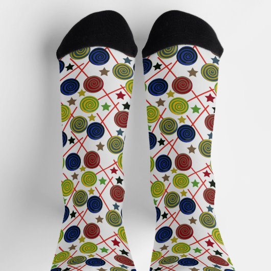 Snoep patroon | Lolbuispatroon | lollipop 48 Squa Sokken (Top)