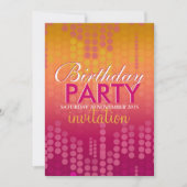 Snoep Pink Bokeh Sparkle Birthday Uitnodiging (Voorkant)
