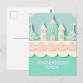 Snoep/PNK Gingerbread House - Briefkaart (Voorkant / Achterkant)