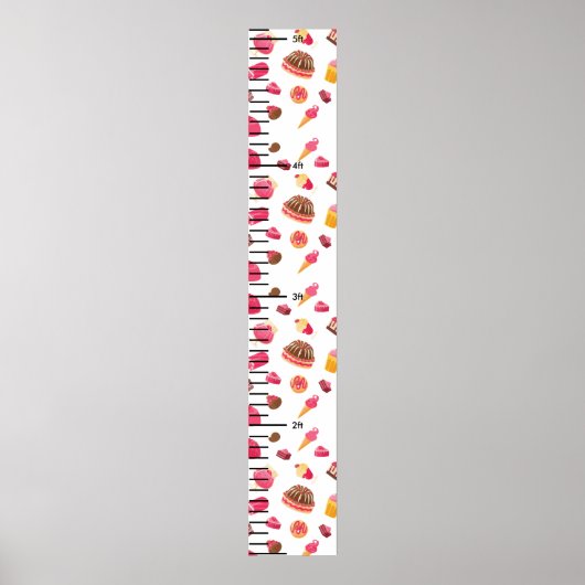 Snoep Print Schattigee Baby Groeigrafiek (Voorkant)