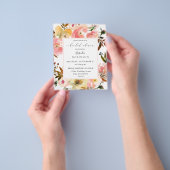 Snoep Roze en geel Vrijgezellenfeest Flyer (Hand)