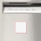Snoep Roze Streep Rand Sjabloon Magneet (Insitu (Vaatwasser))