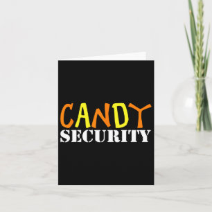 Snoep Security Easy Halloween Kostuum voor Lazy Ad Kaart