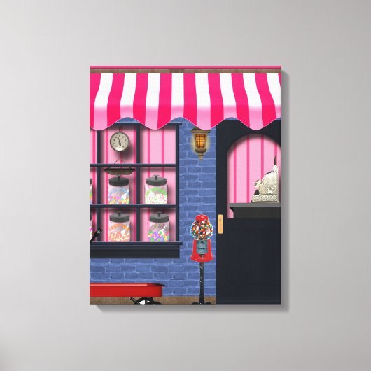 Snoep Shop Canvas Print (Voorkant)