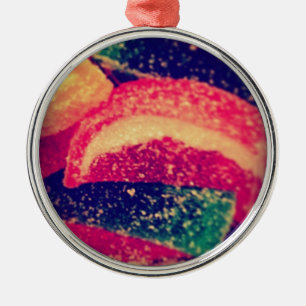 Snoep Slices Food Photography door Angelandspot Metalen Ornament