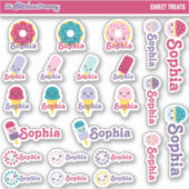 Snoep snoep gepersonaliseerde naam labels | School (Voorkant)