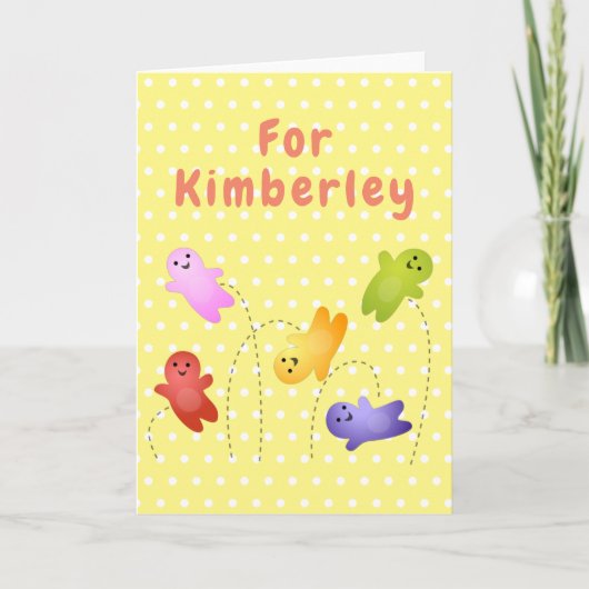 snoep snoepjes cartoon kaart (Voorkant)