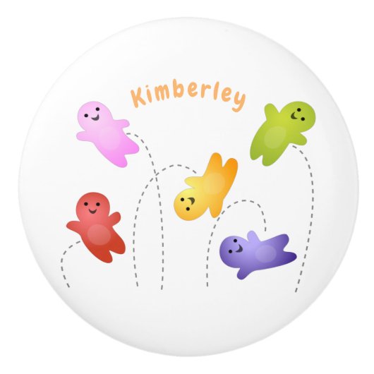 Snoep snoepjes cartoon keramische knop (Voorkant)