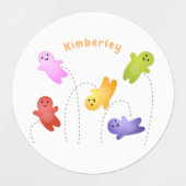 Snoep snoepjes cartoon labels (Design 2)