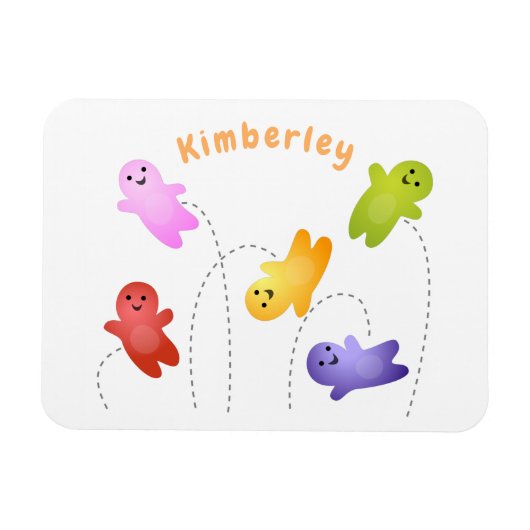 Snoep snoepjes cartoon magneet (Horizontaal)