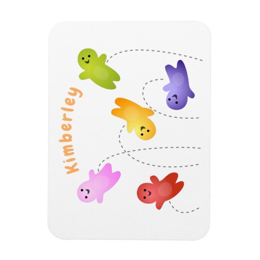 Snoep snoepjes cartoon magneet (Verticaal)