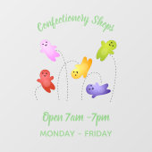 Snoep snoepjes cartoon raamsticker (Vel)
