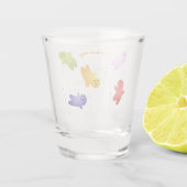 Snoep snoepjes cartoon shot glas (Achterkant)