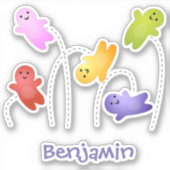 Snoep snoepjes cartoon sticker (Voorkant)