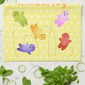 Snoep snoepjes cartoon theedoek (Gevouwen)