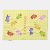 Snoep snoepjes cartoon theedoek (Horizontaal)