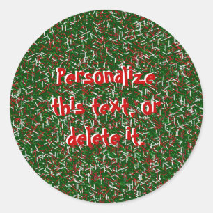 Snoep sprinken met Polka Dots STICKERS, groen Ronde Sticker