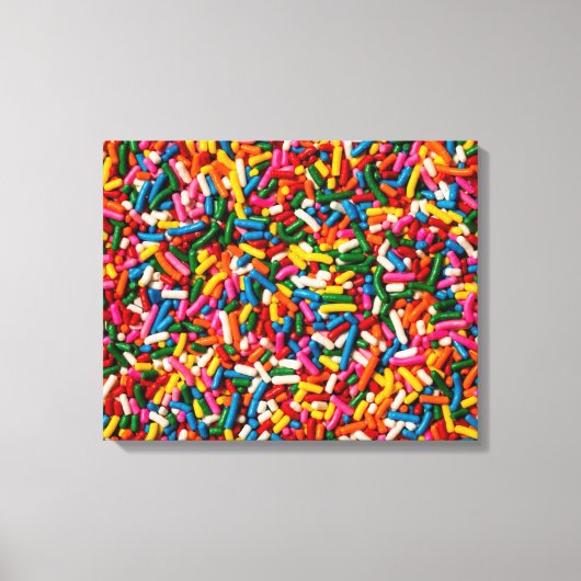 Snoep Sprinkles 2 Canvas Afdruk (Voorkant)
