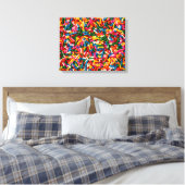 Snoep Sprinkles 2 Canvas Afdruk (Insitu (Slaapkamer))