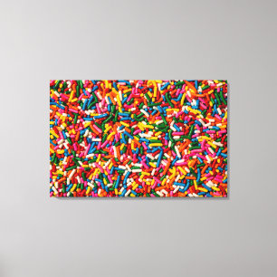 Snoep Sprinkles 2 Canvas Afdruk