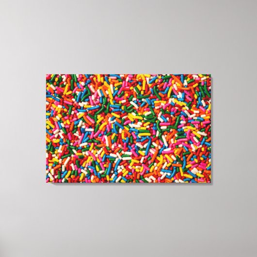 Snoep Sprinkles 2 Canvas Afdruk (Voorkant)