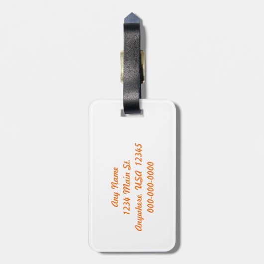 Snoep Sprinkles Bagagelabel (Achterkant verticaal)